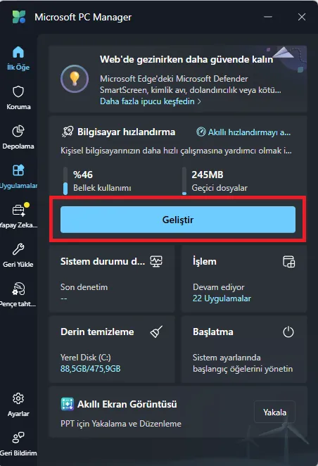 Geliştir
